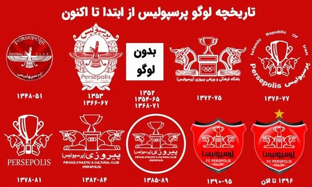 مقایسه آرم استقلال و پرسپولیس